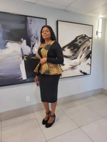 Load image into Gallery viewer, Gorgeous African Print Peplum Blazer
