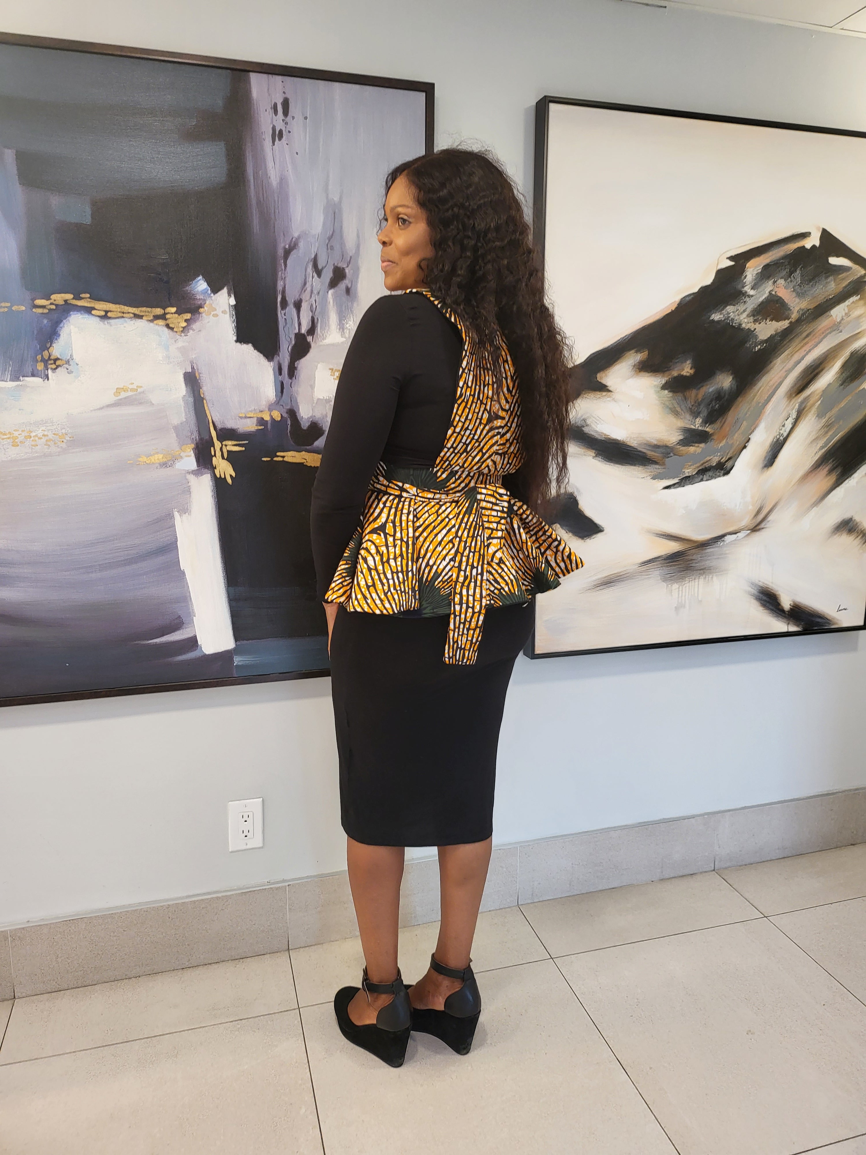 Gorgeous African Print Peplum Blazer