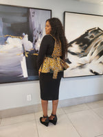 Load image into Gallery viewer, Gorgeous African Print Peplum Blazer
