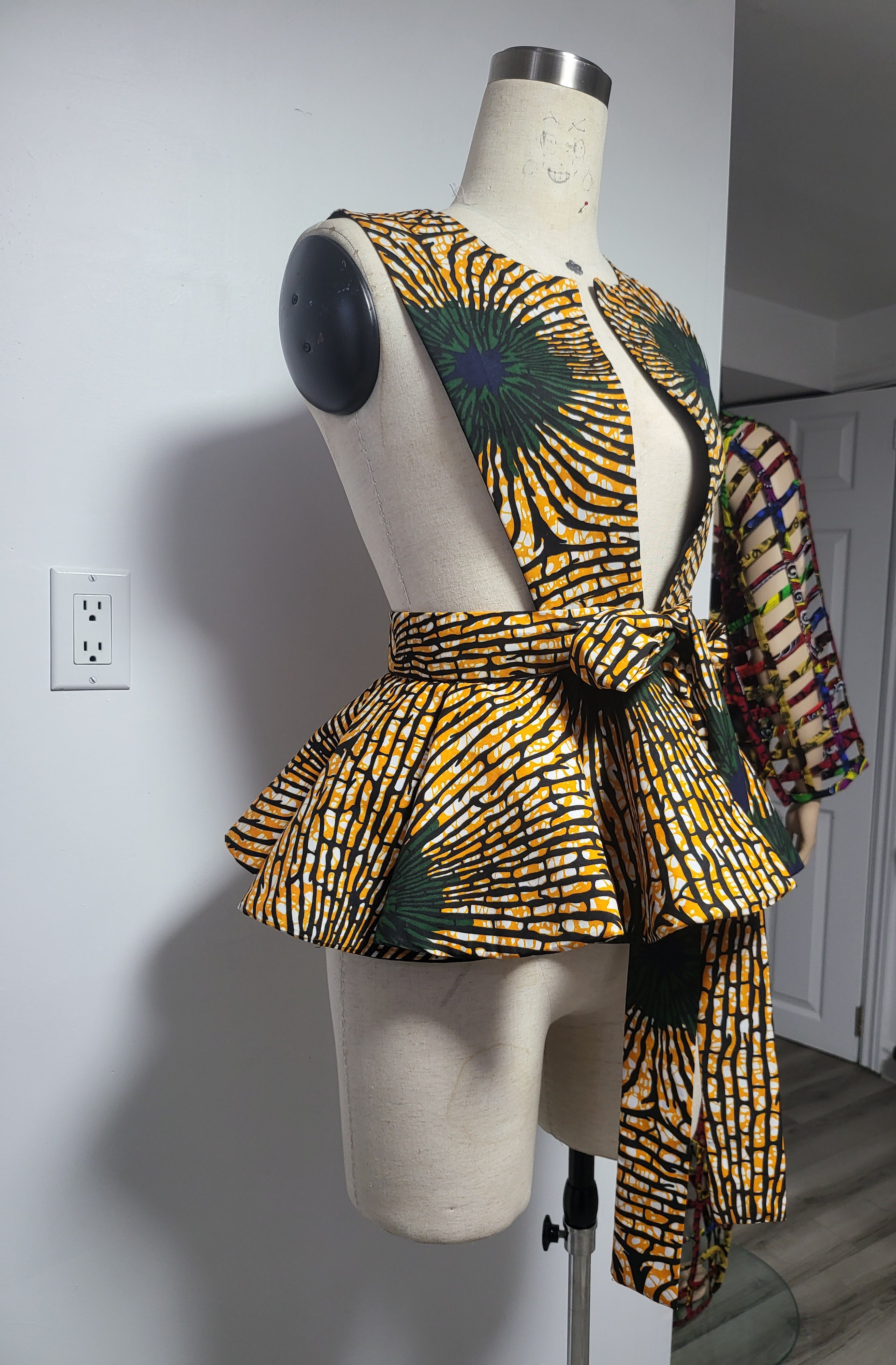 Gorgeous African Print Peplum Blazer