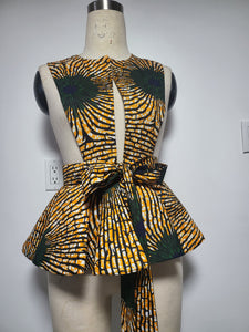 Gorgeous African Print Peplum Blazer