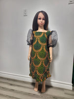 Load image into Gallery viewer, Children&#39;s African Print Pretty Dress.
