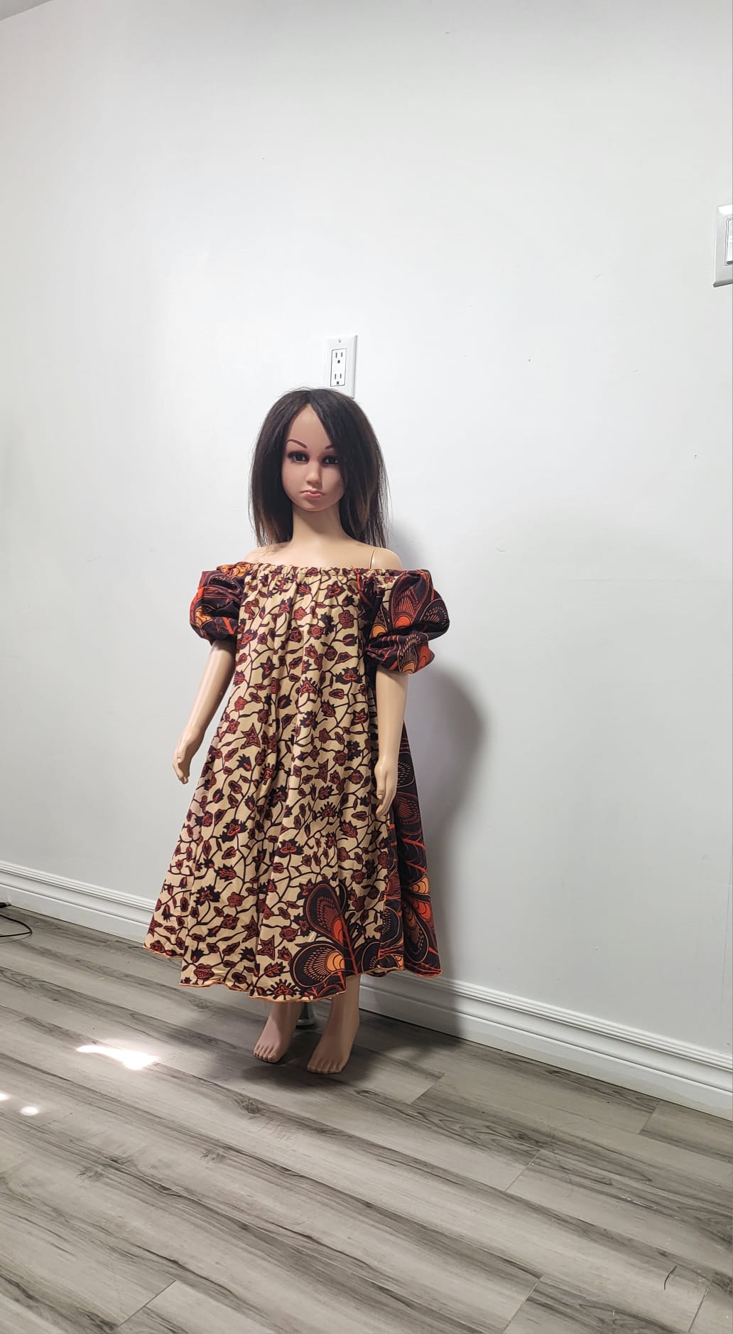 Children's African Print Glamorous Dress