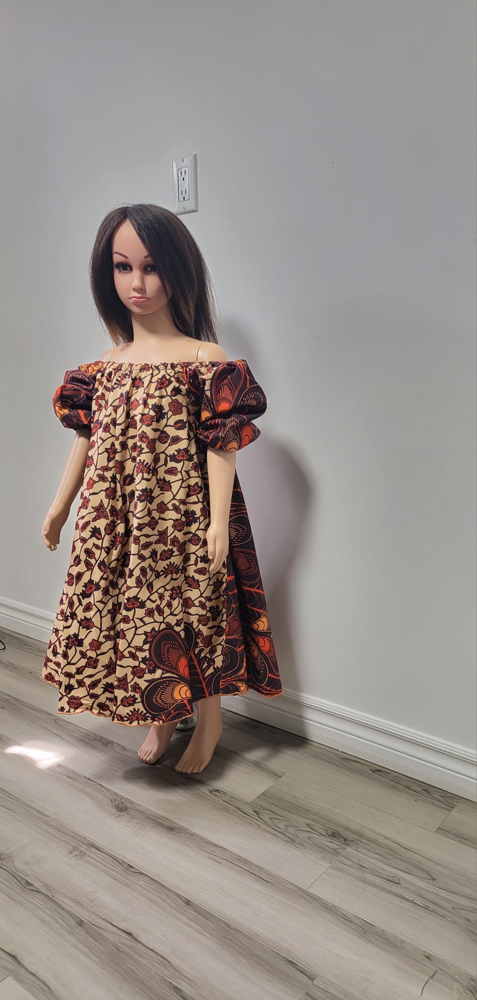 Children's African Print Glamorous Dress