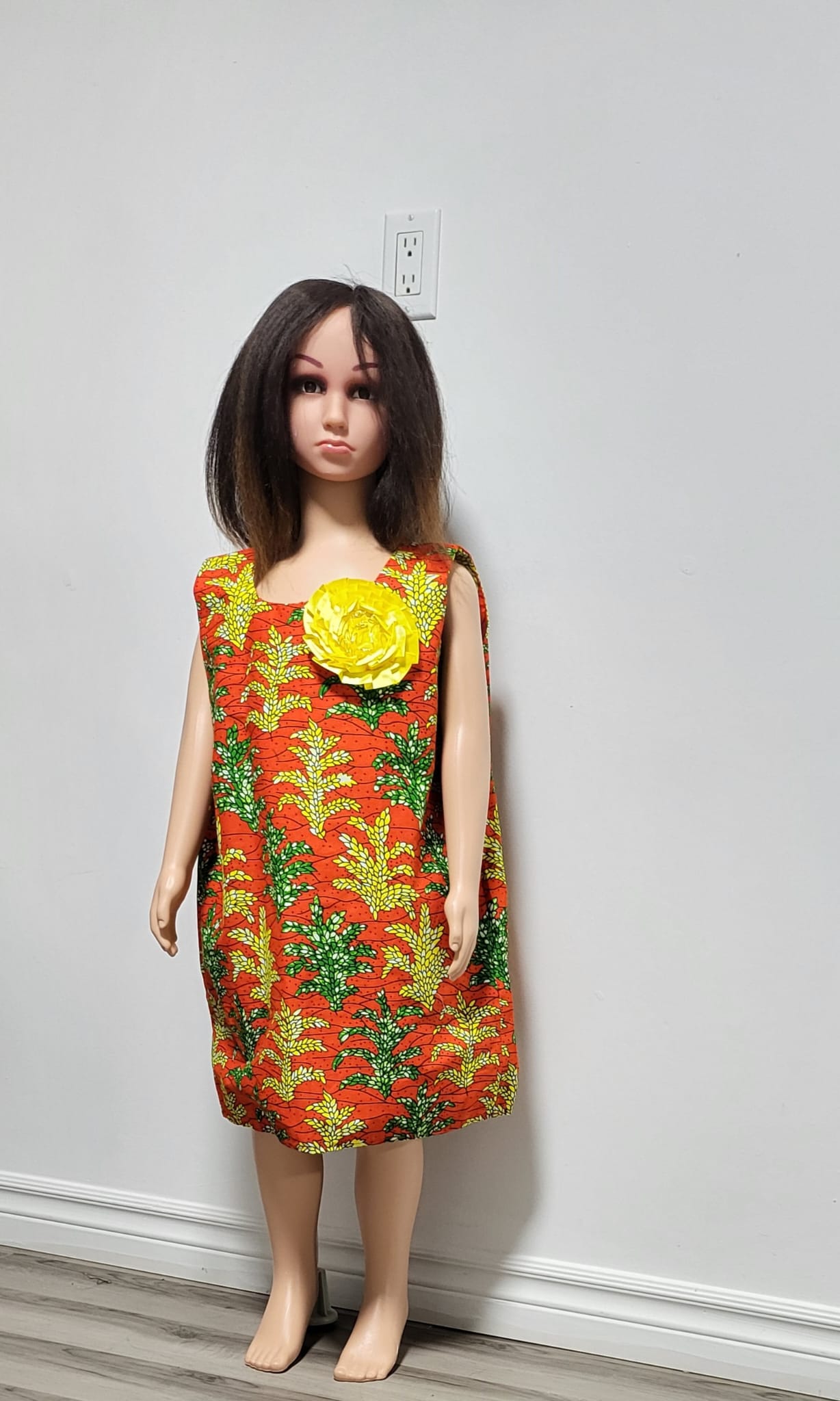 Children's African Print Elegant Dress