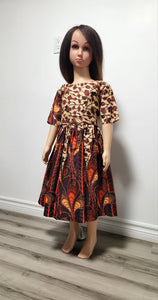 Children's African Print Fabulous Dress