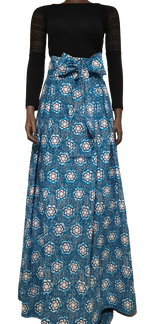 Load image into Gallery viewer, Stylish African Print High Waist Band Skirt-Kiss Splint with Belt.
