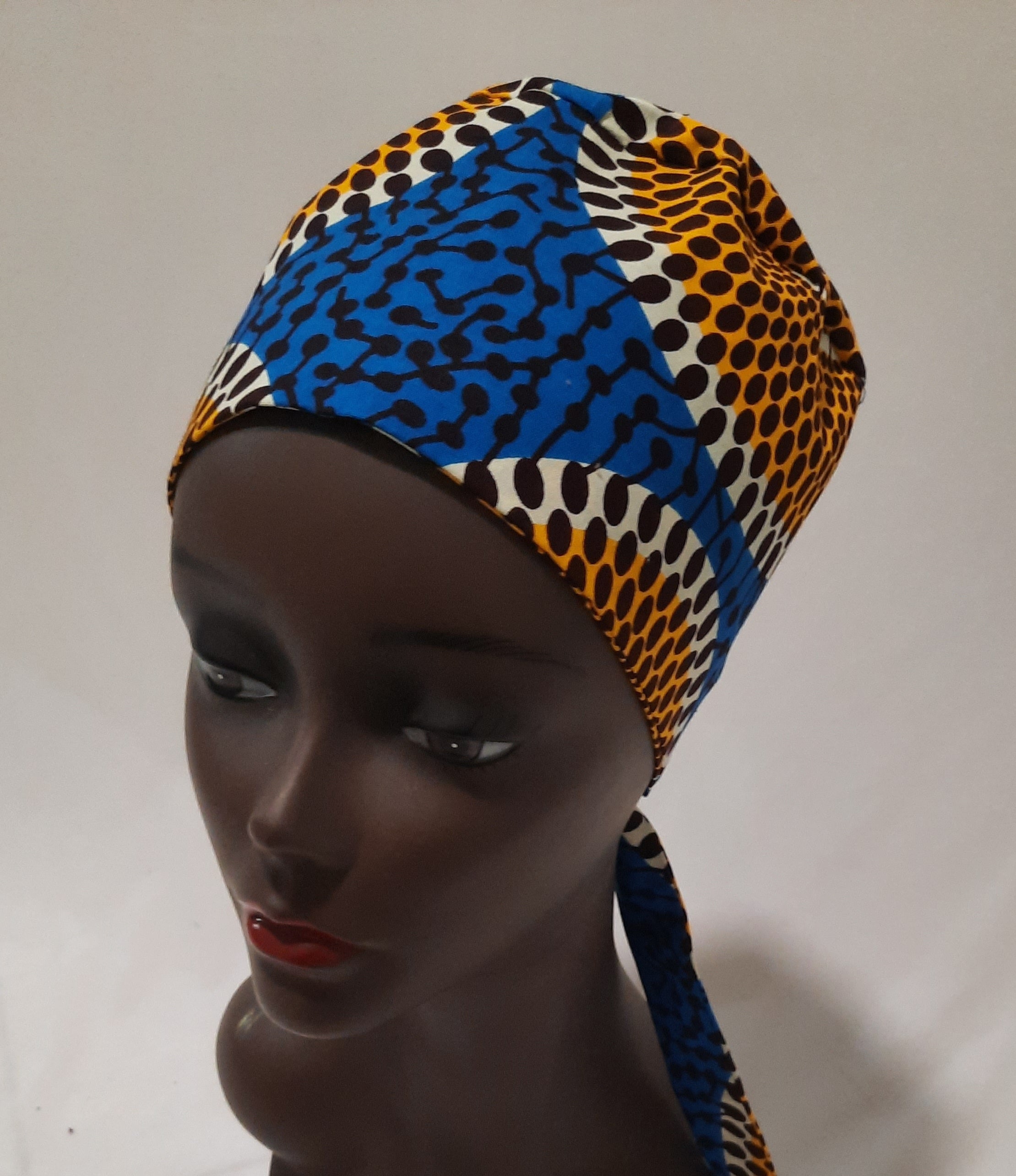 African Print Scrub Cap