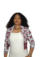 Load image into Gallery viewer, Stylish African Print Jacket Style Top.
