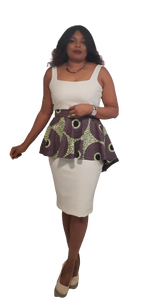 Stylish African Print Peplum Belt.