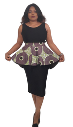 Load image into Gallery viewer, Stylish African Print Peplum Belt.
