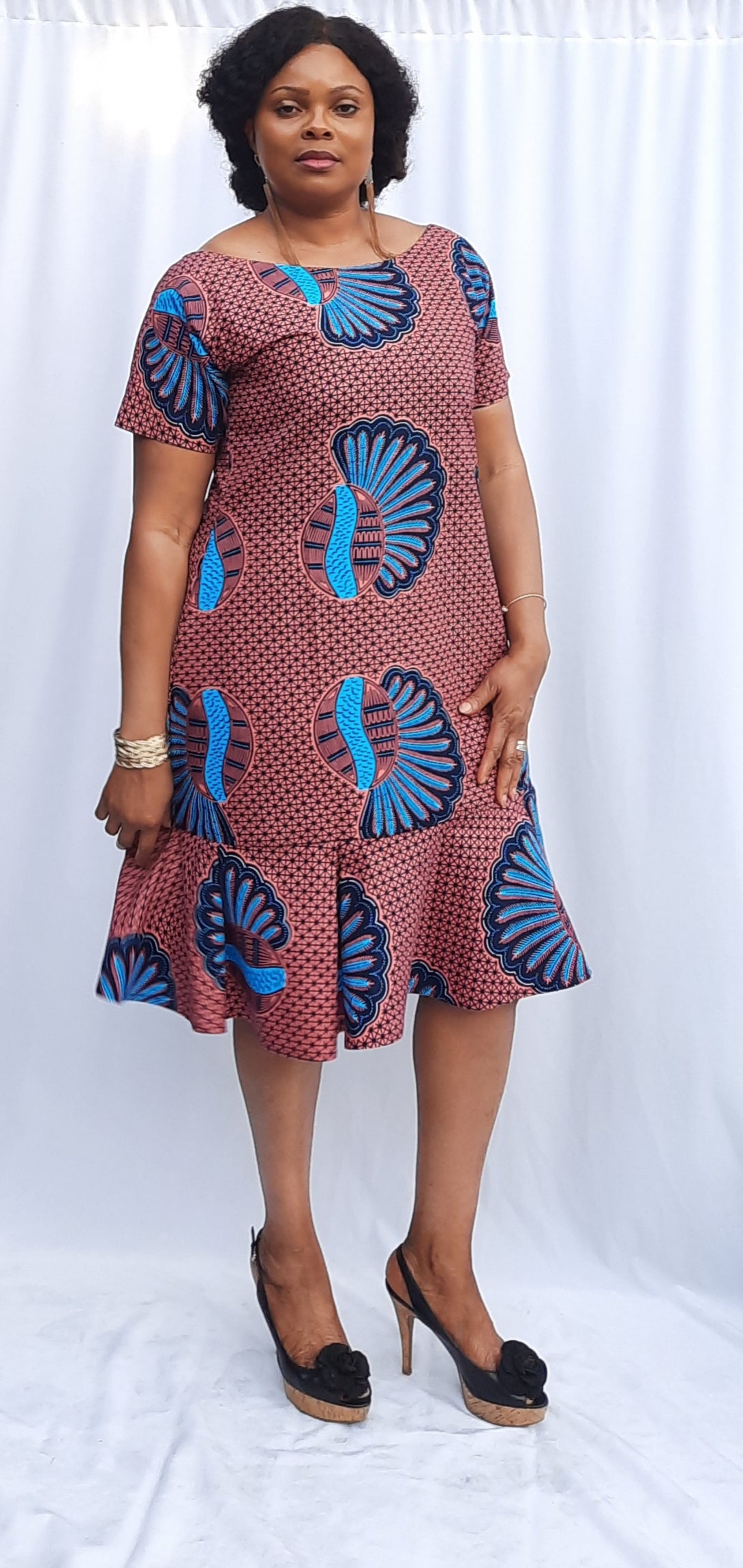 African print loose dress styles sale