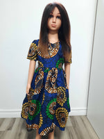 Load image into Gallery viewer, Children&#39;s African Print Fabulous Dress
