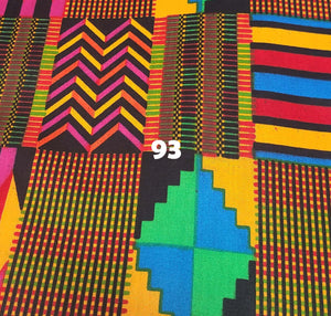 Available African Fabric Patterns And Designs For Sale-Price is per 6yds.