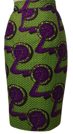 Load image into Gallery viewer, African Print Knee Length Pencil Skirt.
