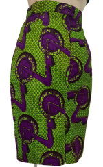 Load image into Gallery viewer, African Print Knee Length Pencil Skirt.
