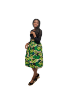 Load image into Gallery viewer, Stylish African Print Knee Length puffy skirt.
