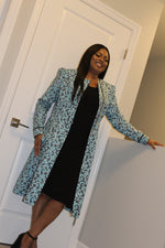 Load image into Gallery viewer, Gorgeous African Print Front Slit Jacket with Pockets and Front Zipper.
