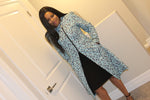 Load image into Gallery viewer, Gorgeous African Print Front Slit Jacket with Pockets and Front Zipper.
