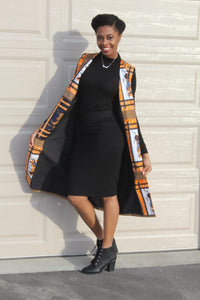 Stylish African Print Sleeveless Jacket