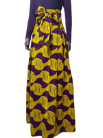 Load image into Gallery viewer, Stylish African Print High Waist Band Skirt-Kiss Splint with Belt.
